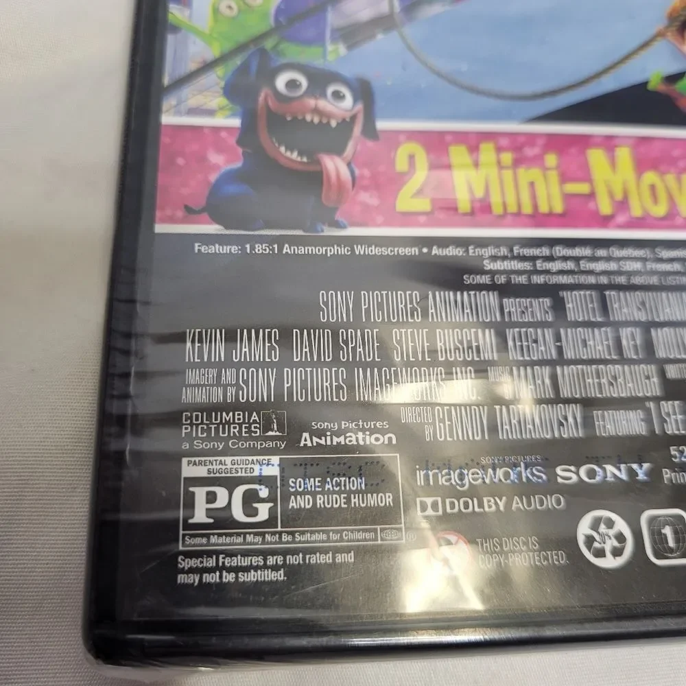 NEW Hotel Transylvania 3 DVD + digital with‎ 2 mini movies sealed PG